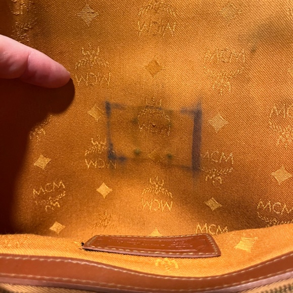 MCM Authentic Alma Visetos Cognac 2 Way Shoulder Bag made in Germany - Picture 10 of 11